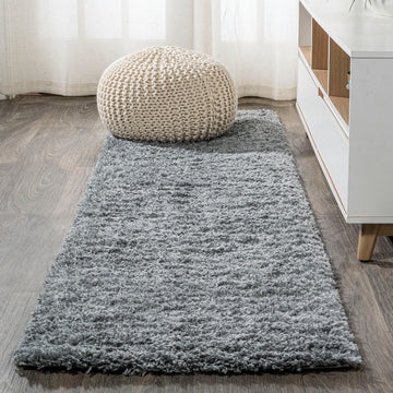 Groovy Solid Shag Area Rug